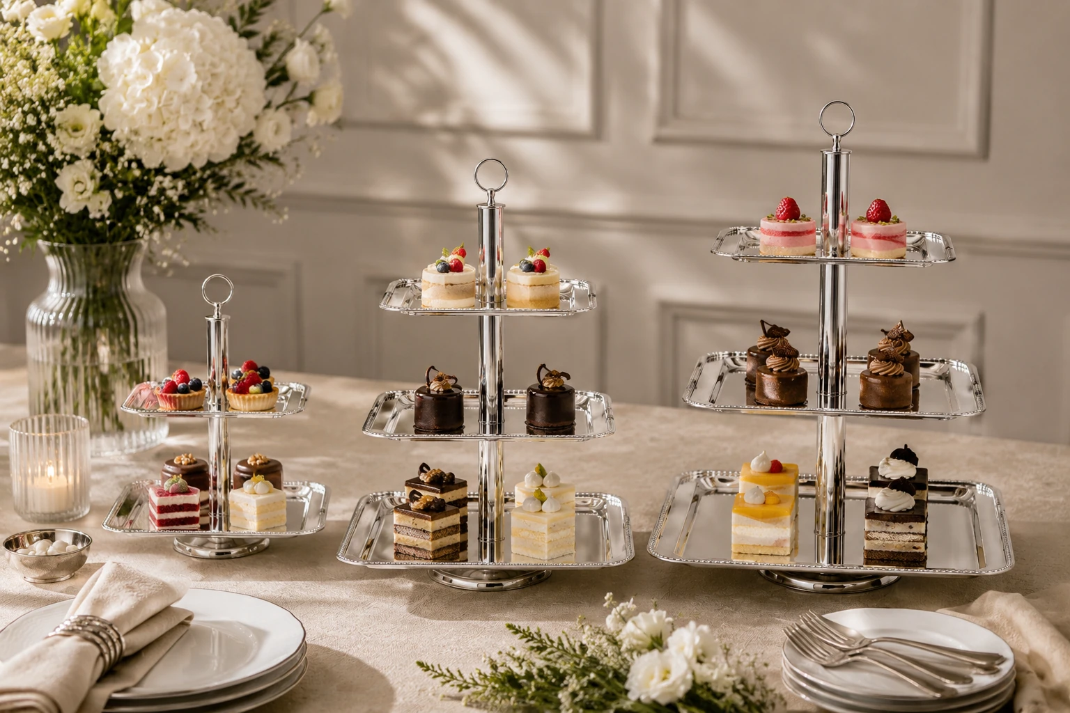 Three-Tier Stands by TABCO Silverware