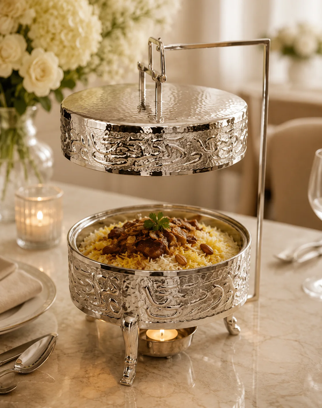Round Pyrex Holders by TABCO Silverware