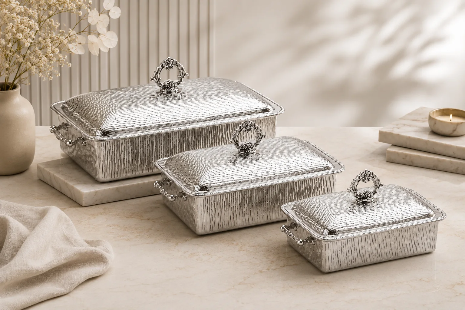 Rectangular Serving Pots by TABCO Silverware