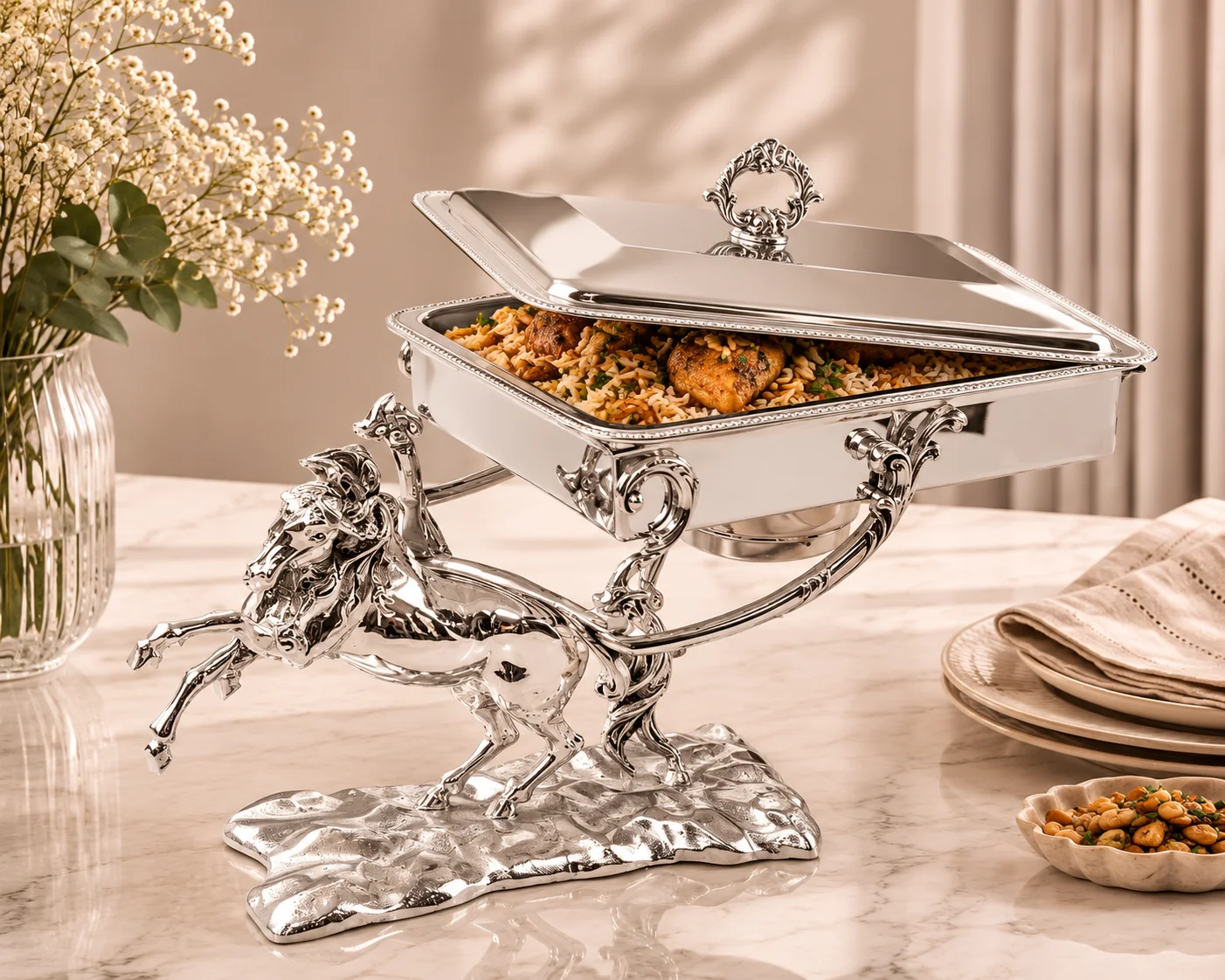 Rectangular Food Warmers by TABCO Silverware